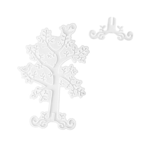 Gadpiparty 1 Satz Diy Silikonform Schmuckständer für Ohrringe Kristall Epoxidharz Gießform für Handarbeiten Wiederverwendbar Einfach zu Reinigen für Designs von Gadpiparty