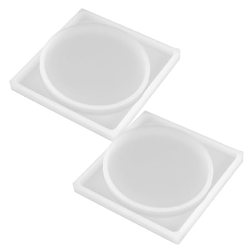 Gadpiparty 1 Satz Harz Coaster Formen Untersetzer Formen Handwerk Cup Coaster Tablett Harzform Epoxidformen Untersetzerformen Für Harzguss Crafting Silikonformen Tassenform Kieselgel 4 Stück von Gadpiparty
