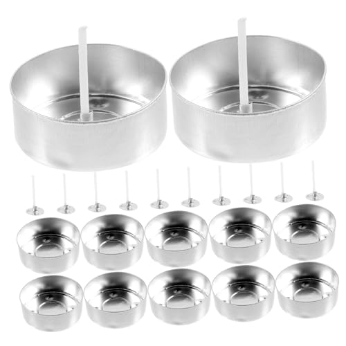 Gadpiparty 1 Satz Kerzenbehältern und Dochten DIY Kerzenherstellung Kit mit Aluminium Teelichthaltern und Wiederverwendbaren Formen für Bastelprojekte Teelichthalter Dochte Gadpiparty 1 Satz Kerzenbehältern und Dochten DIY Kerzenherstellung Kit mit Aluminium Teelichthaltern und Wiederverwendbaren Formen für Bastelprojekte Teelichthalter Dochte von Gadpiparty