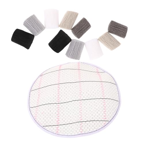 Gadpiparty 1 Satz Knüpfgarn für Teppiche Flauschiges Latch Hook Garn mit Rutschfester Unterlage für DIY Teppichgestaltung Handwerk und Projekte Gadpiparty 1 Satz Knüpfgarn für Teppiche Flauschiges Latch Hook Garn mit Rutschfester Unterlage für DIY Teppichgestaltung Handwerk und Projekte von Gadpiparty