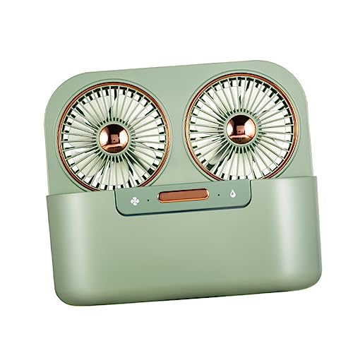 Gadpiparty 1 Satz Kompakter USB Tischventilator mit Luftbefeuchter Leiser Zweiflügeliger Sprühnebel Fan für Zuhause und Büro Tragbar und Schnell Kühlend Grün Gadpiparty 1 Satz Kompakter USB Tischventilator mit Luftbefeuchter Leiser Zweiflügeliger Sprühnebel Fan für Zuhause und Büro Tragbar und Schnell Kühlend Grün von Gadpiparty