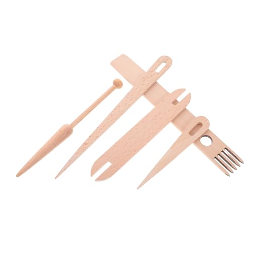 Gadpiparty 1 Satz Loom Accessoires Set Webstuhl-kit Stopf-mini-webstuhl-Werkzeug Handwebwerkzeuge Kleiner Webstuhl Werkzeuge Für Handwebstühle Kit Zur Herstellung Von Webdecken Beige Holz von Gadpiparty