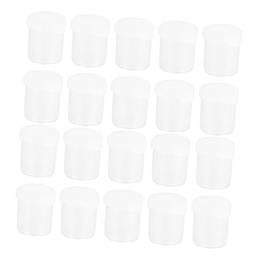 Gadpiparty 1 Satz Mini Aufbewahrungsbox Für Nägel Und Pigmente Runde Transparente Dosen Behälter Für Strass Perlen Und Kunstbedarf Für DIY Und Künstler 50 Stück von Gadpiparty