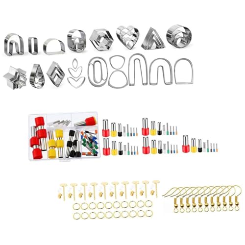 Gadpiparty 1 Satz Polymer Clay Cutter Werkzeug für Ohrringe Teilig Leicht und Tragbar für Schmuckherstellung und Töpferarbeiten mit Abgerundeten Kanten für Sicheres Arbeiten von Gadpiparty