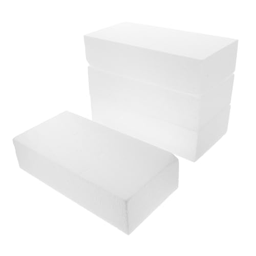 Gadpiparty 4stücke Schaumstoffblöcke Weiß Für DIY Bastelprojekte Kunstarrangements Partymaterial Modellierungswerkzeug Handwerkliches Material Zum Formen Und Gestalten von Gadpiparty
