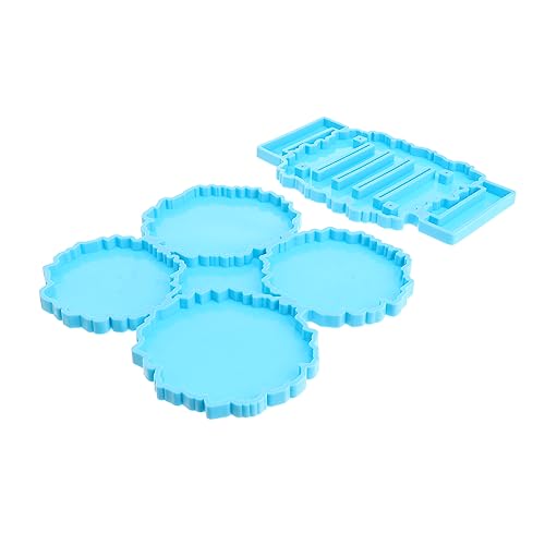 Gadpiparty 1 Satz Silikonform Drinnen Benutzerdefinierte Untersetzer Silikonbecher Untersetzer Stand Form Silikon -epoxidformen Form Für Tablettuntersetzer Fondantformen Kieselgel Blau von Gadpiparty