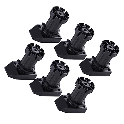 Gadpiparty Verstellbare Möbelfüße Für Sofa Und Schrank Höhenverstellbare Abs Kunststoff Beine Schwarz Set Mit Clips Für Höhenanpassung Für Wohnzimmer Und Esszimmer von Gadpiparty