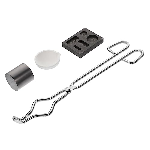 Gadpiparty 1 Satz Teiliges Graphit Schmelzset Hochwertiges Schmelzkessel Set für Schmuck Metallverarbeitung und Wissenschaftliche Experimente zum Schmelzen von Gadpiparty