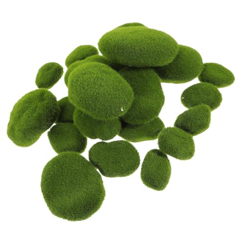 Gadpiparty 1 Satz Teiliges Künstliche Moossteine Für Mikro Landschaften Dekorative Steine Für Terrarien Feengärten Bonsai Und Innenräume Verschiedene Für Gartenideen 20 Stück von Gadpiparty