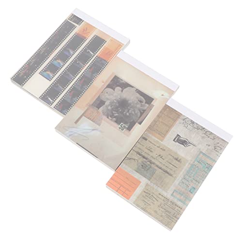 Gadpiparty 3stücke Vintage-hintergrundpapiere Bastelpapiere DIY-materialpapier Scrapbook-materialpapier Handkontopapier Vintage-Papier Für Notizbuch Tagebuch Brief Geschenkbox von Gadpiparty