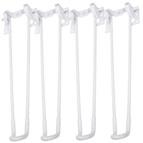 Gadpiparty 1 Satz Tischbeine Aus Metall Folding Desk Klapptisch Klapp Schreibtisch Klappbares Tischbein-Set Tischklappbeine Einstellbar Möbelbeine Couchtischbeine Haarnadelbeine Weiß 4 Stück von Gadpiparty