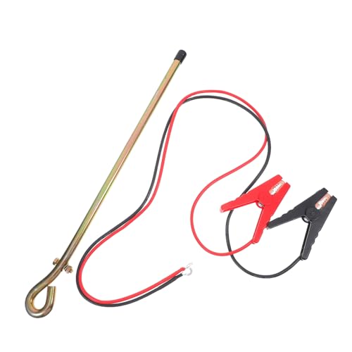 Gadpiparty 1 Satz Tragbarer Erdungsstab mit Flexibler Verbindungskabel und Metallclips für Camping Generator und Outdoor Aktivitäten von Gadpiparty
