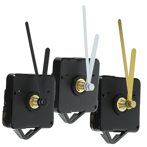 Gadpiparty 1 Satz Uhrwerk Ersatzteil Set für DIY Wanduhr Silent Mechanismen Schwarz Gold und Weiß für Reparatur und Bastelprojekte Einfache Installation und Elegantes Design von Gadpiparty