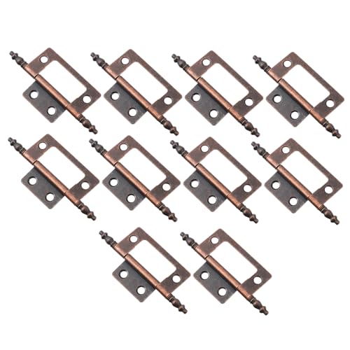 Gadpiparty 1 Satz Vintage Türscharniere Antik Design Robust und Rostfrei für Schranktüren und Fenster Tragfähigkeit für Möbel und Dekoration Rot Bronze von Gadpiparty