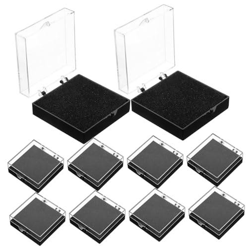 Gadpiparty 1 Satz Vitrine Container Schmuck Abzeichen Fall Abzeichenhalter Abzeichen-Organizer Geschenkbox Revers-Organizer Anstecknadeletui Black Plastik 10 Stück Gadpiparty 1 Satz Vitrine Container Schmuck Abzeichen Fall Abzeichenhalter Abzeichen-Organizer Geschenkbox Revers-Organizer Anstecknadeletui Black Plastik 10 Stück von Gadpiparty