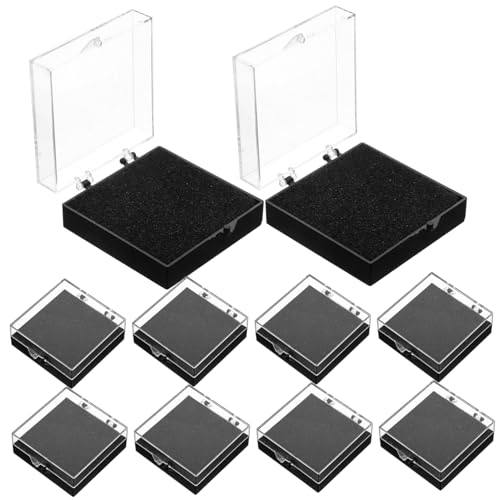 Gadpiparty 1 Satz Vitrine Container Veranstalter Schmuck Medaillenausstellungsfall Geschenkbox Abzeichen-Organizer Brosche Aufbewahrungsorganisator Abzeichen Fall Schwamm Schwarz 10 Stück Gadpiparty 1 Satz Vitrine Container Veranstalter Schmuck Medaillenausstellungsfall Geschenkbox Abzeichen-Organizer Brosche Aufbewahrungsorganisator Abzeichen Fall Schwamm Schwarz 10 Stück von Gadpiparty