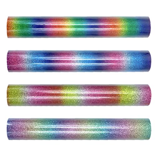 Gadpiparty 1 Satz Wärmeübertragungsfolie Holographisch Für DIY Gravuren Für Bekleidungsdruck Kissen Taschen Und Mehr Einfache Anwendung Und Vielseitig Einsetzbar 4 Stücke von Gadpiparty