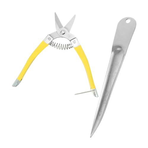 Gadpiparty 1 Satz Weidenstuhlwebwerkzeuge Rattan Korbgeflechtmöbel Stock Gewebte Schere Möbelreparatur-Pick Reparaturwerkzeug für Weidenkörbe Terrassenmöbel Korbwerkzeugkit Rostfreier Stahl von Gadpiparty