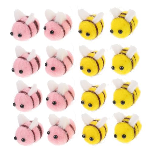 Gadpiparty 1 Satz Wolle Filzhaarband Dekorationen Party Tischläufer Filz Bastelset Bienenschmuck Minibienen Zum Basteln Mini-Bienen Aus Filz Biene Kostümzubehör Bienendekor Wollfilz Stück von Gadpiparty