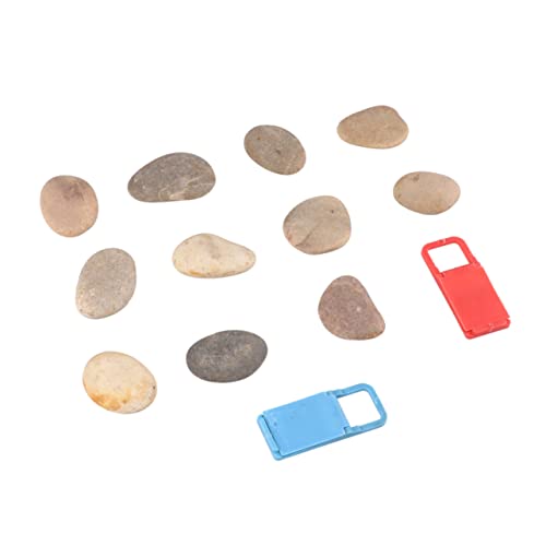 Gadpiparty Handbemalte Kieselsteine Selbstgemacht 10 Stück Naturkiesel mit Halterung Malen für Kinder Bastelset für Kunstprojekte für Garten und Aquarien von Gadpiparty