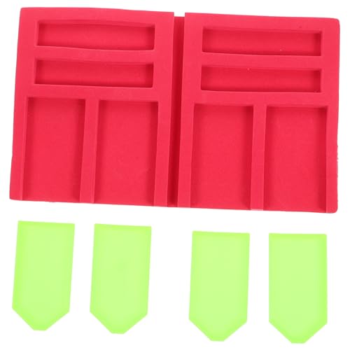 Gadpiparty 1 Set Tablettplatte Geräteteile Zubehör Organizer Heimwerkzeug Werkzeuge Heimwerkerbedarf Hauswerkzeugsatz Handgefertigtes Werkzeug Silicagel Rot von Gadpiparty