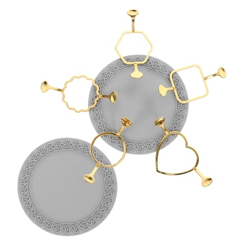 Gadpiparty 1Satz Metall Wachssiegel Stempelset mit Silikonmatte Formen Rund Herz Sechseck Blume für DIY Wachssiegel Einladungen Verpackungen und Dokumente von Gadpiparty