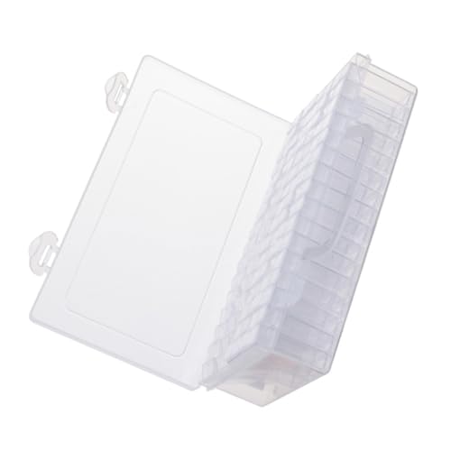 Gadpiparty 1 Stück Aufbewahrungsbox für Schmuck Transparente Fächerbox Stapelbar für Diamantstickerei Bastelzubehör und Kleine Gegenstände Fächer von Gadpiparty