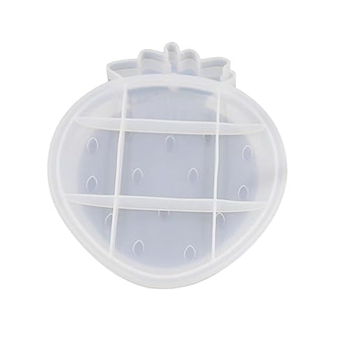 Gadpiparty 1 Stück Erdbeerfruchtschale Schimmelpilz Fondant Realistisch Erdbeere Handwerkliche Form Tablettform Selber Machen Schalenform Tablett Für Silikonformen Plattenform Kieselgel Weiß von Gadpiparty