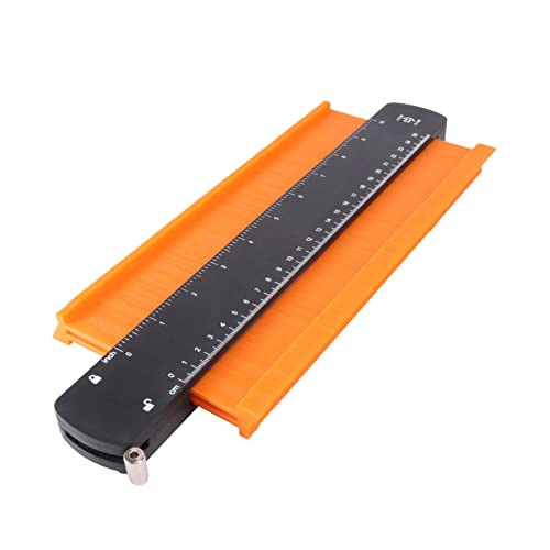 Gadpiparty 1 Stück Kontur Messer Formvervielfältigungslehre Profilmessgerät Formlineal Messendes Handwerkzeug Unregelmäßiges Messwerkzeug Profilmesswerkzeug Profillehre Abs Orange von Gadpiparty