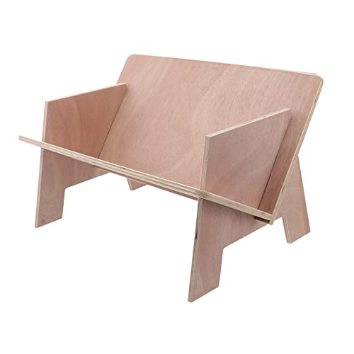 Gadpiparty 1 Stück Kreatives Holzregal für Schreibtisch Kleines Bücherregal Stabiler Dokumentenständer aus Holz für Büro und Zuhause Einfach zu Montieren und Langlebig von Gadpiparty