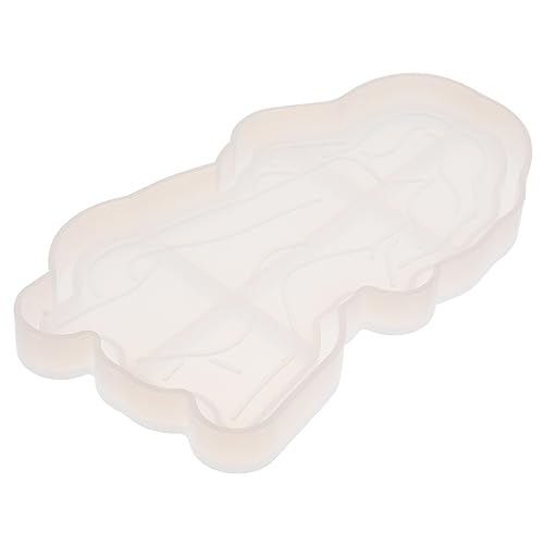 Gadpiparty 1 Stück Kristall-Epoxy-Form Tablett Wohnkultur für einfache Form DIY manuelle Form Silikonform Lagerplattenform DIY-Werkzeuge aus Silikon Aufbewahrungsform Kieselgel Weiß von Gadpiparty