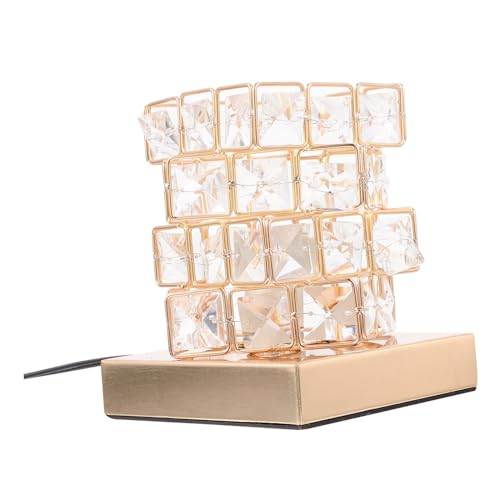 Gadpiparty 1 Stück Romantische Kristallwürfel Tischlampe LED Nachttischlampe für Schlafzimmer Moderne Dekoration mit Warmem Licht Platzsparendes Design für Entspannte Gadpiparty 1 Stück Romantische Kristallwürfel Tischlampe LED Nachttischlampe für Schlafzimmer Moderne Dekoration mit Warmem Licht Platzsparendes Design für Entspannte von Gadpiparty