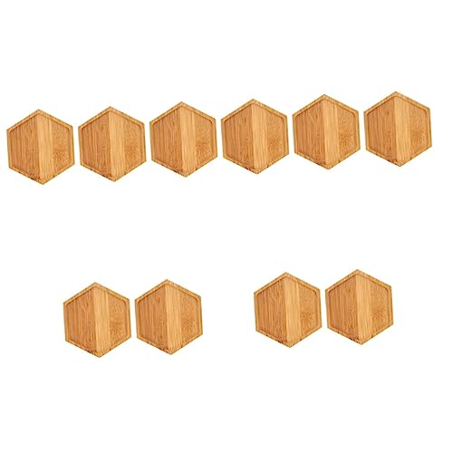 Gadpiparty 10 STK Teiliges DIY Mosaik Tablett Sechseckig Bastelmaterial Handgefertigte Untersetzer Basis für Servierplatten und Wohnaccessoires von Gadpiparty