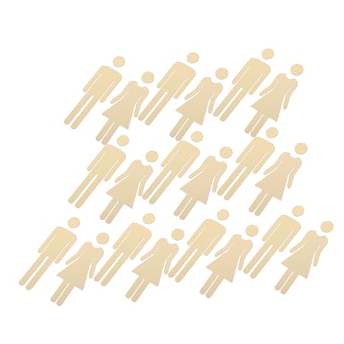 Gadpiparty 10 Sätze Acryl Toilettenschilder mit Elegantem Spiegel-Glanz Selbstklebend für Damen und Männer Badezimmer Einfache Anbringung Kompakte für Büro Restaurant und Zuhause von Gadpiparty
