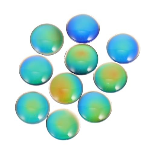 Gadpiparty 10 Stück Farbwechselnde Edelstein Patches für DIY Schmuckherstellung Temperaturempfindliche Cabochons für Ohrringe und Ringe von Gadpiparty