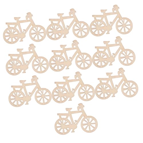 Gadpiparty 10 Stück Holz Fahrrad Ausschnitte Unlackierte Holzscheiben für DIY Handwerk Dekoration und Malen Robustes Material für Kreative Bastelprojekte Gadpiparty 10 Stück Holz Fahrrad Ausschnitte Unlackierte Holzscheiben für DIY Handwerk Dekoration und Malen Robustes Material für Kreative Bastelprojekte von Gadpiparty