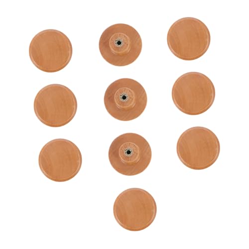Gadpiparty 10 Stück Möbelknöpfe Holz und Schrankgriffe mit Einzigartigem Design Einfache Installation für Küchenschränke und Möbel Durchmesser Robuste und Glatte Oberfläche von Gadpiparty