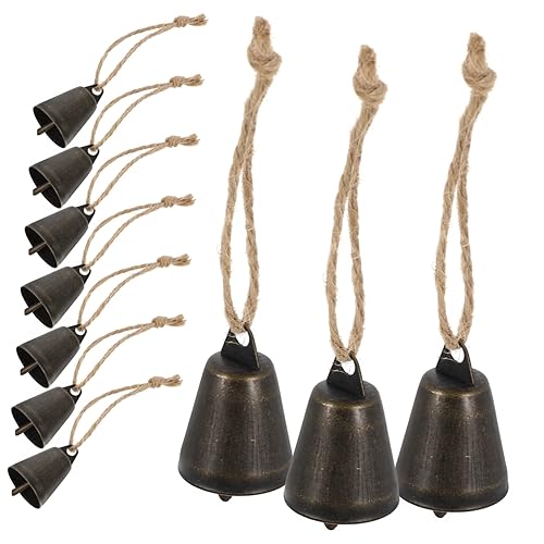 Gadpiparty 10 Stück Vintage Rustikale Glocken Metall Windspiel Dekor Selbstgemacht Hängeglocken Für Weihnachten Antike Glocken Für Bastelprojekte Glücksglocken Für Haustiere von Gadpiparty