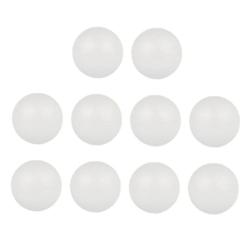 Gadpiparty 10 Stück Schaumstoffball Dekoration Weich DIY Runde Hüpfbälle Weihnachtsdekoration Hohle Schaumstoffbälle Styropor Schaumstoffbälle Basteln Party Mousse Bastelschaum von Gadpiparty