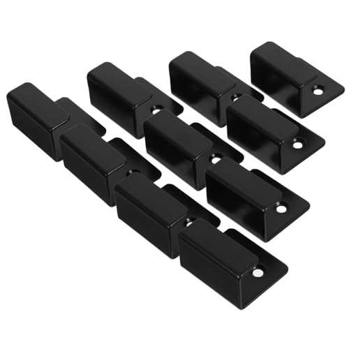 Gadpiparty 10 Stück Schwarze Edelstahl Fliesenhalter mit Verstellbarem Verschluss Robuste Wandhalter für Fliesenausstellung Langlebige Befestigungsklammern Einfache Montage ohne Bohren von Gadpiparty