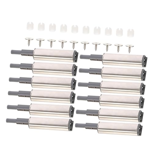 Gadpiparty 10 Stück Teiliges Edelstahl Cabinet Push Open Latch mit Magnet puffer Selbstschließend Verschleißfest Einfach zu Montieren Geeignet für Schränke Kleiderschränke und Grifflose von Gadpiparty