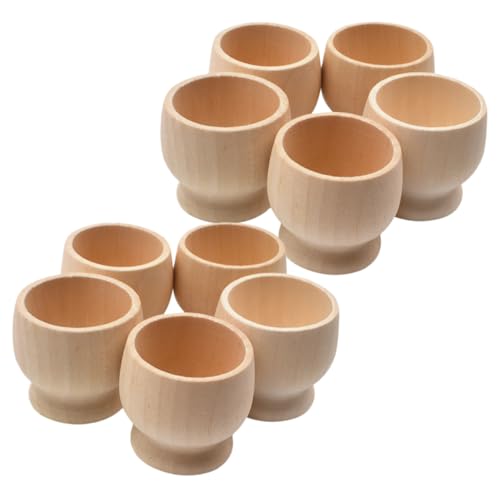 Gadpiparty 10 Stück Teiliges Holz Eierbecher für Diy Graffiti Eierhalter mit Rutschfester Basis für Kreative Malprojekte und Festliche Anlässe Gadpiparty 10 Stück Teiliges Holz Eierbecher für Diy Graffiti Eierhalter mit Rutschfester Basis für Kreative Malprojekte und Festliche Anlässe von Gadpiparty