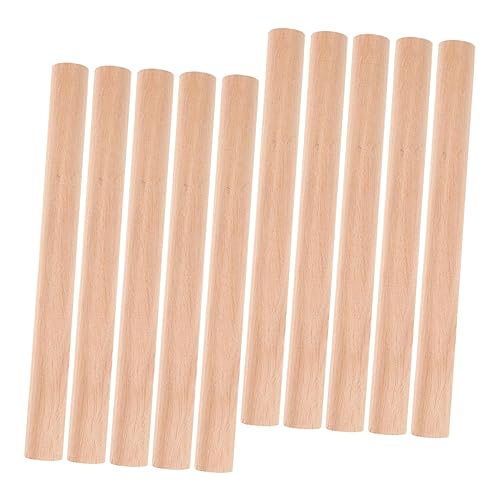 Gadpiparty 10 Stück Teiliges Holzdübel Stäbe Holzstäbchen für Basteln DIY Dekoration Modellbau und Handwerksprojekte mit Glatter Oberfläche von Gadpiparty