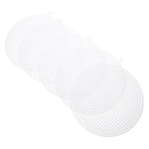 Gadpiparty 10 Stück Teiliges Kunststoff Mesh Sheet Rundes DIY Bastelnetz Plastikgewebe für Kreuzstich Taschenboden Vielseitig für Handtaschen Kissen Tischsets Kinderfreundliches von Gadpiparty