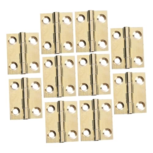 Gadpiparty 10 Stück Teiliges Messing Türscharniere H-förmig Flach Robust für Schränke Schmuckkästen Möbel Holzarbeiten DIY Zubehör Gadpiparty 10 Stück Teiliges Messing Türscharniere H-förmig Flach Robust für Schränke Schmuckkästen Möbel Holzarbeiten DIY Zubehör von Gadpiparty