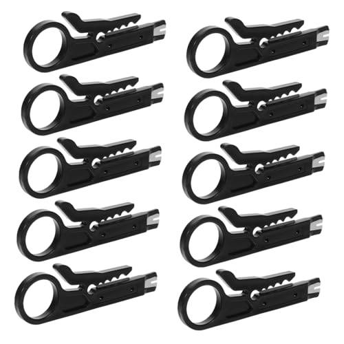 Gadpiparty 10 Stück Teiliges Mini Abisolierwerkzeug für Kabel Robuste Elektrische Abisolierzange und Punch Down Cutter Kompakt Vielseitig für und Utp Datenleitungen Einfache Handhabung von Gadpiparty