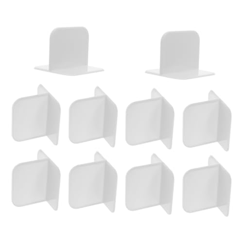 Gadpiparty 10 Stück Teiliges Möbel Sicherheitsanker Starker Kleber kein Bohren Wiederverwendbar Kipp Wandhalter für Kommoden Bücherregale Schränke Weiß Minimalistisches Design von Gadpiparty