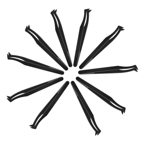 Gadpiparty 10 Stück Teiliges Pinzetten Kunststoff Schräger Kopf Präzise Bastelpinzette für Kleine Objekte für Schmuckherstellung Uhrreparatur und Briefmarkensammlung Robust und Vielseitig Gadpiparty 10 Stück Teiliges Pinzetten Kunststoff Schräger Kopf Präzise Bastelpinzette für Kleine Objekte für Schmuckherstellung Uhrreparatur und Briefmarkensammlung Robust und Vielseitig von Gadpiparty