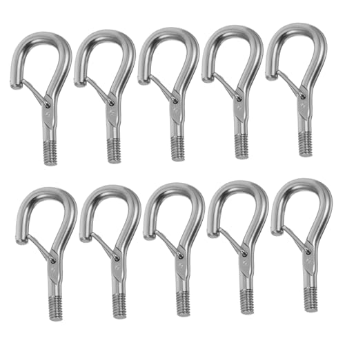 Gadpiparty 10 Stück Teiliges Schraubhaken mit Selbstsicherndem Drahtseilverschluss Robustes Metall für Außenlichterketten Vogelhäuschen Laternen Sichere Aufhängung Vielseitig Einsetzbar Gadpiparty 10 Stück Teiliges Schraubhaken mit Selbstsicherndem Drahtseilverschluss Robustes Metall für Außenlichterketten Vogelhäuschen Laternen Sichere Aufhängung Vielseitig Einsetzbar von Gadpiparty