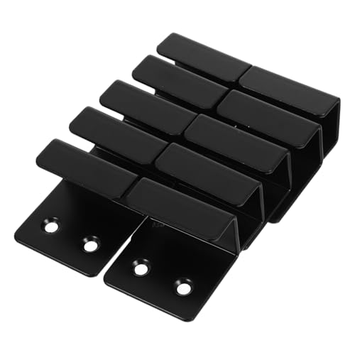 Gadpiparty 10 Stück Teiliges Schwarze Fliesenhänger aus Robustem Eisen Schwere Wandhalterungen für Fliesen Spiegelmontage Minimalistisches Design Werkzeugfreie Befestigung Vielseitig für von Gadpiparty